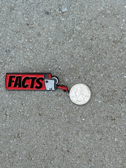 🔥🔥 Facts Lighter Logo XL Pin