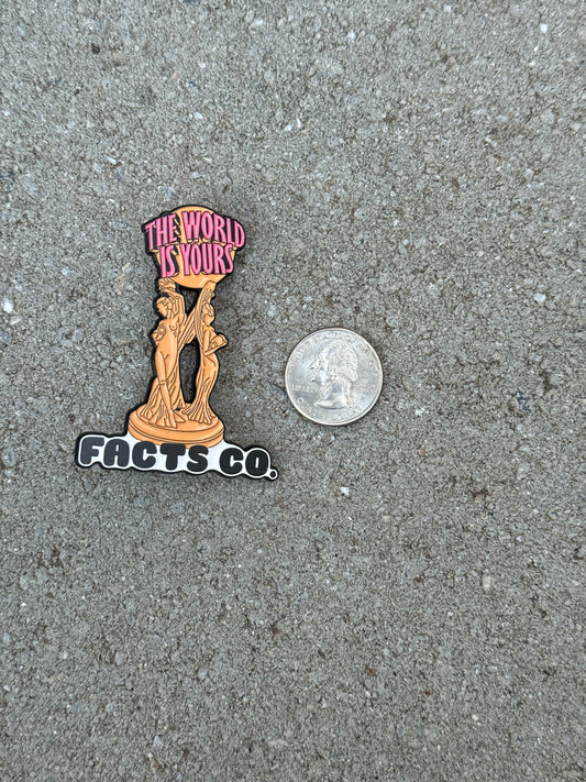 🌎 is 🫵🏽 The World is Yours XL Pin